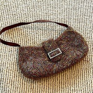 Holiday purse!!  Beaded with rhinestones small purse for any special occasion.